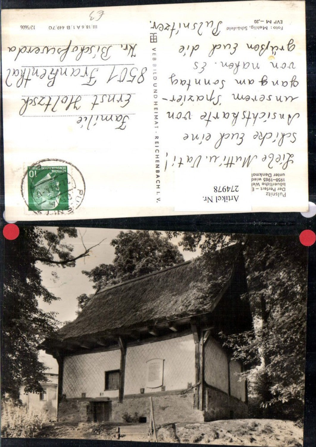 274978,Pulsnitz Der Perfert Wehranlage aus d. Zeit um 1420
