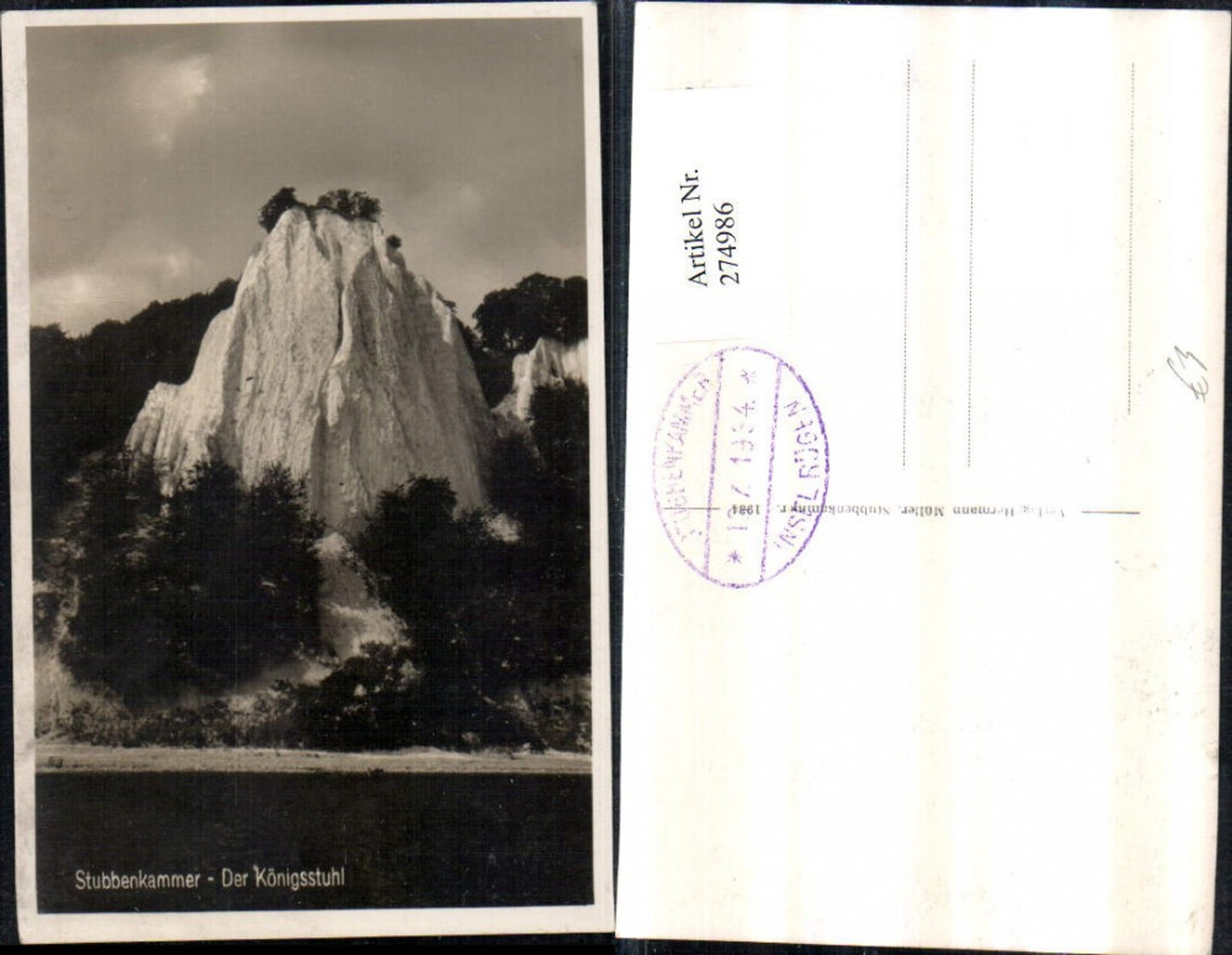 274986,Stubbenkammer Der Königsstuhl Felsen