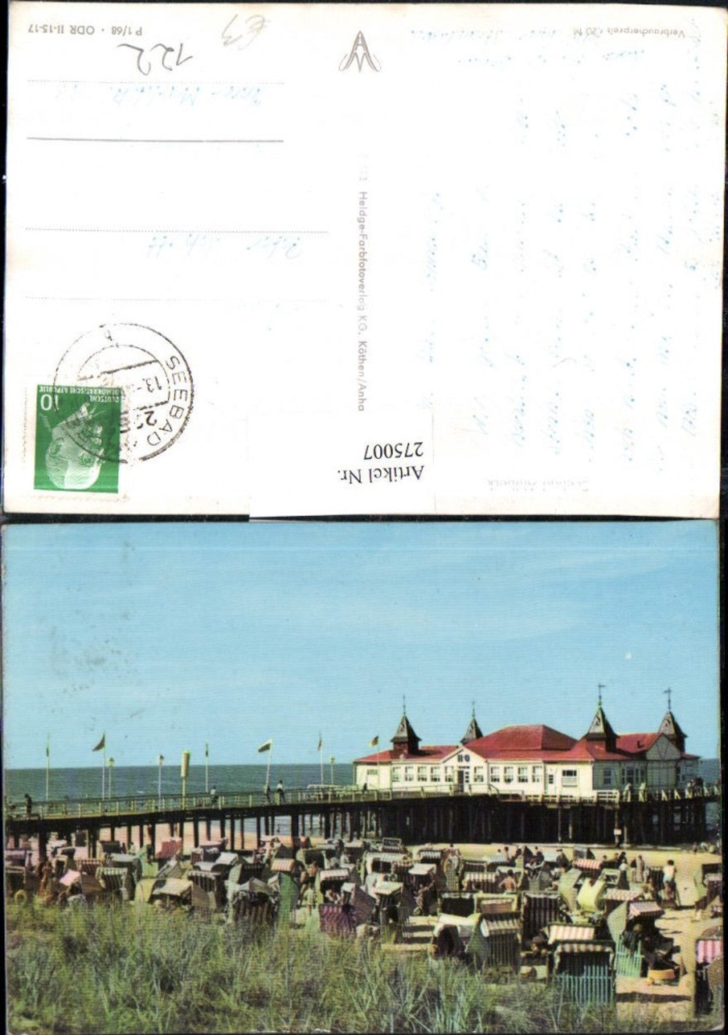 275007,Seebad Ahlbeck Strand Strandleben Strandkörbe