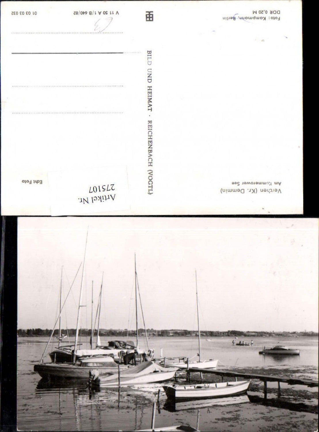 275107,Verchen Am Kummerower See Steg Boote Segelboote