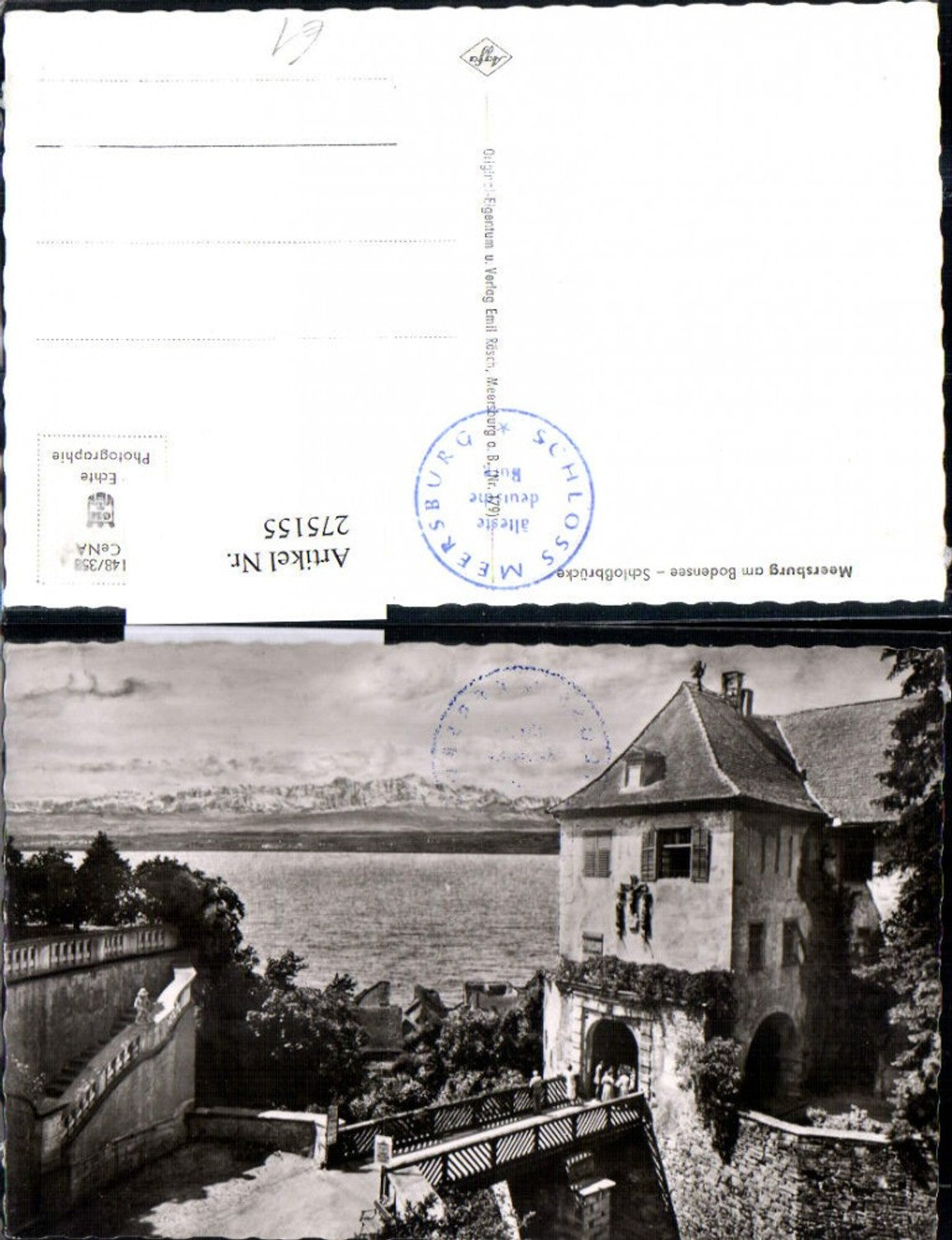 275155,Meersburg am Bodensee Schloss Schlossbrücke