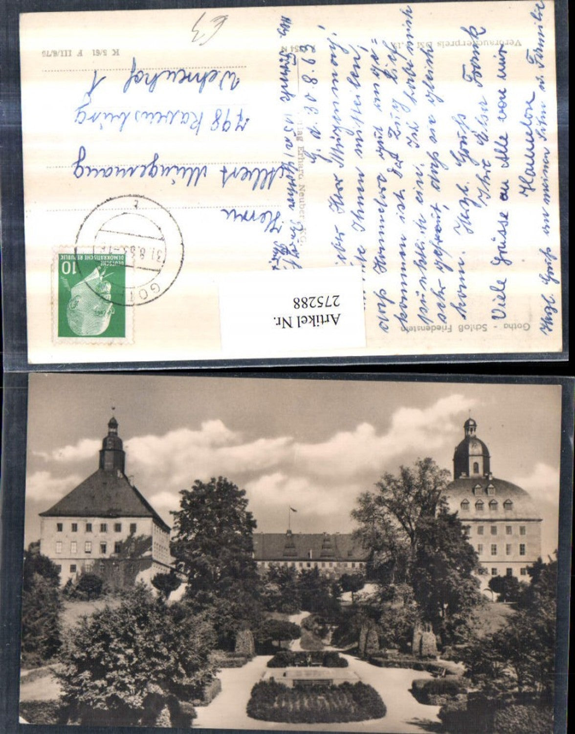 275288,Gotha Schloss Friedenstein