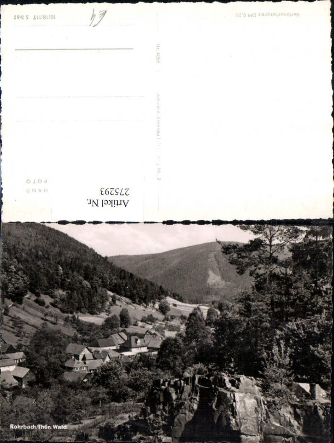 275293, Rohrbach in the Thuringian Forest, partial view