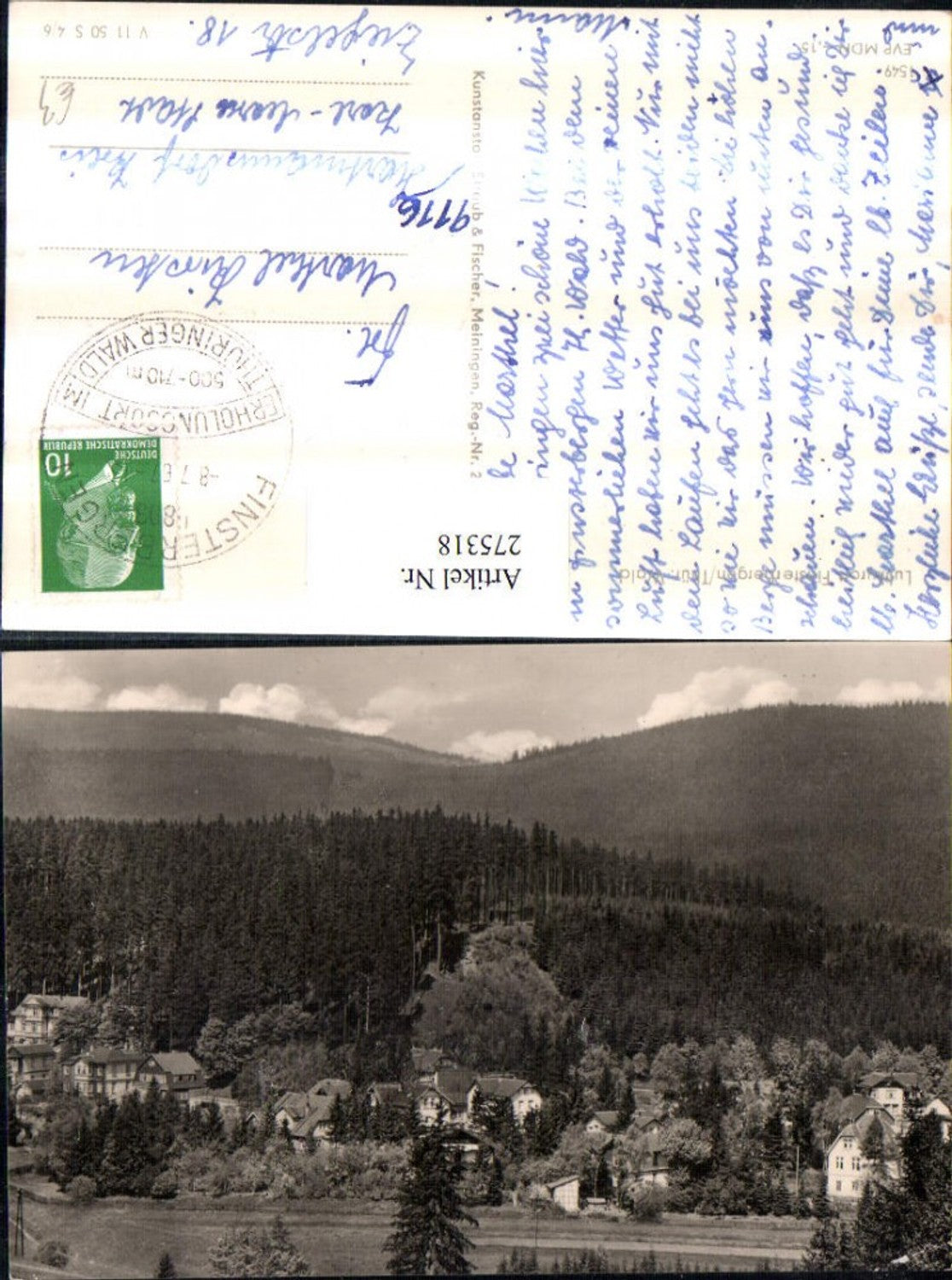 275318,Finsterbergen im Thüringer Wald Teilansicht