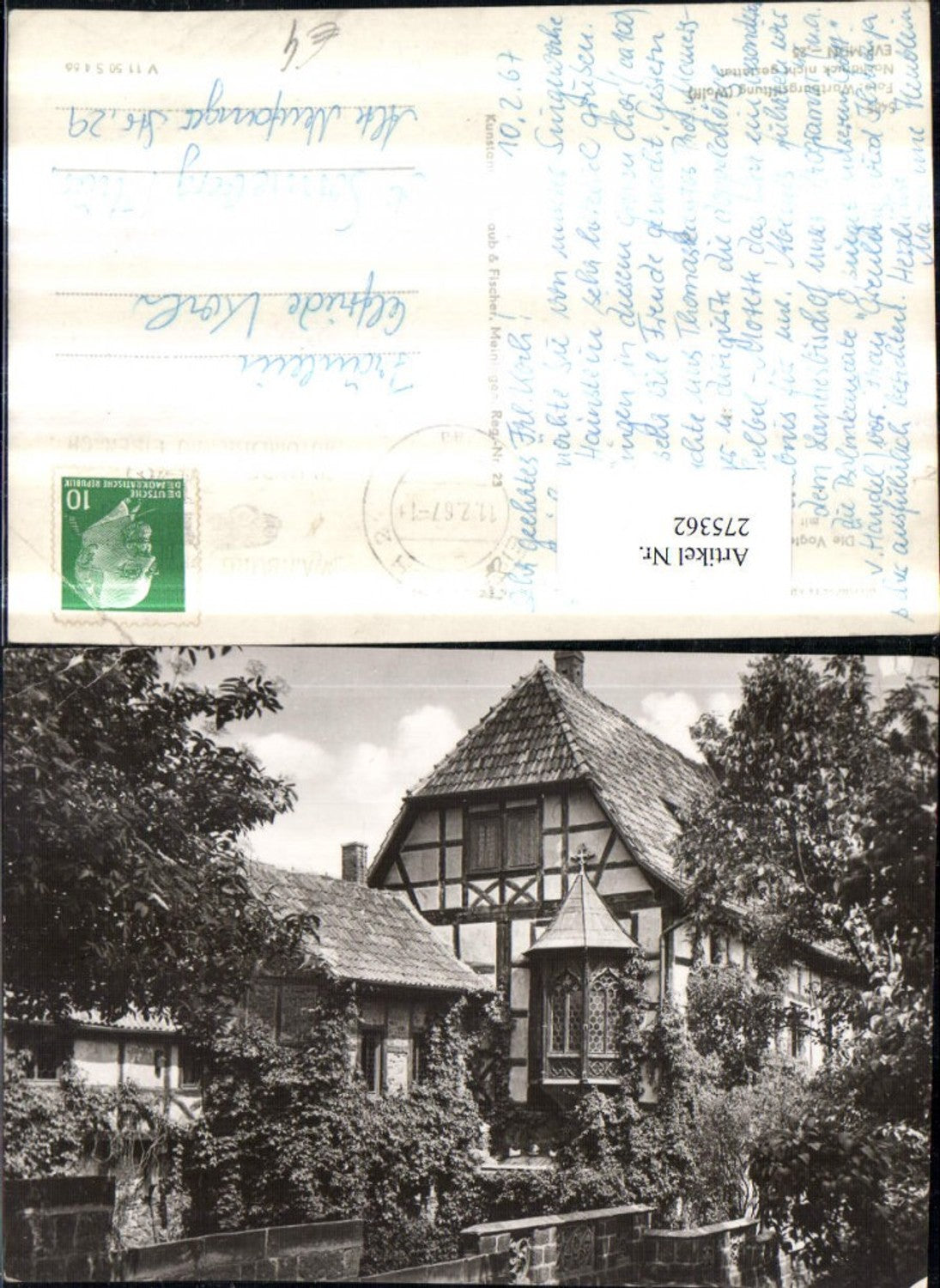 275362, The Wartburg near Eisenach The Vogtel with oriel window