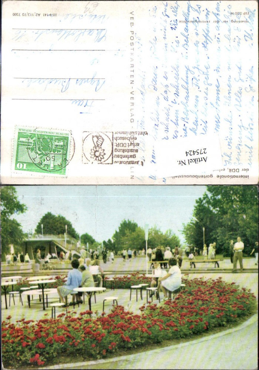 275424,Erfurt Internationale Gartenbauausstellung pub VEB