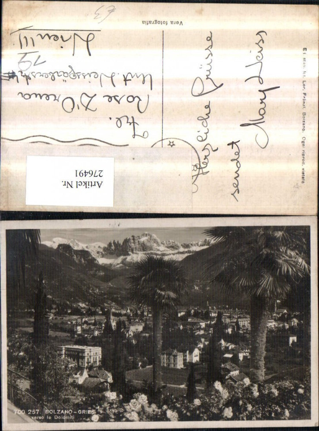 Alte Ansichtskarte – Old Postcard