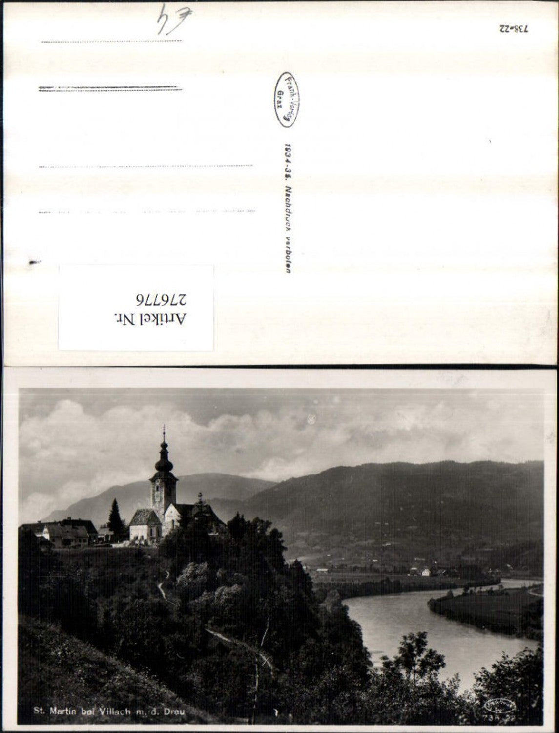 276776,Villach St. Martin Kirche m. d. Drau