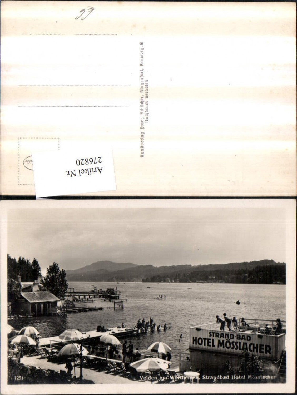 276820,Velden am Wörthersee Strandbad Hotel Müsslacher pub Franz Schilcher 1251