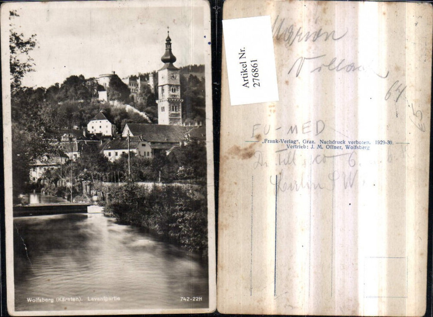 276861,Wolfsberg Teilansicht Kirchenturm Schloss Burg