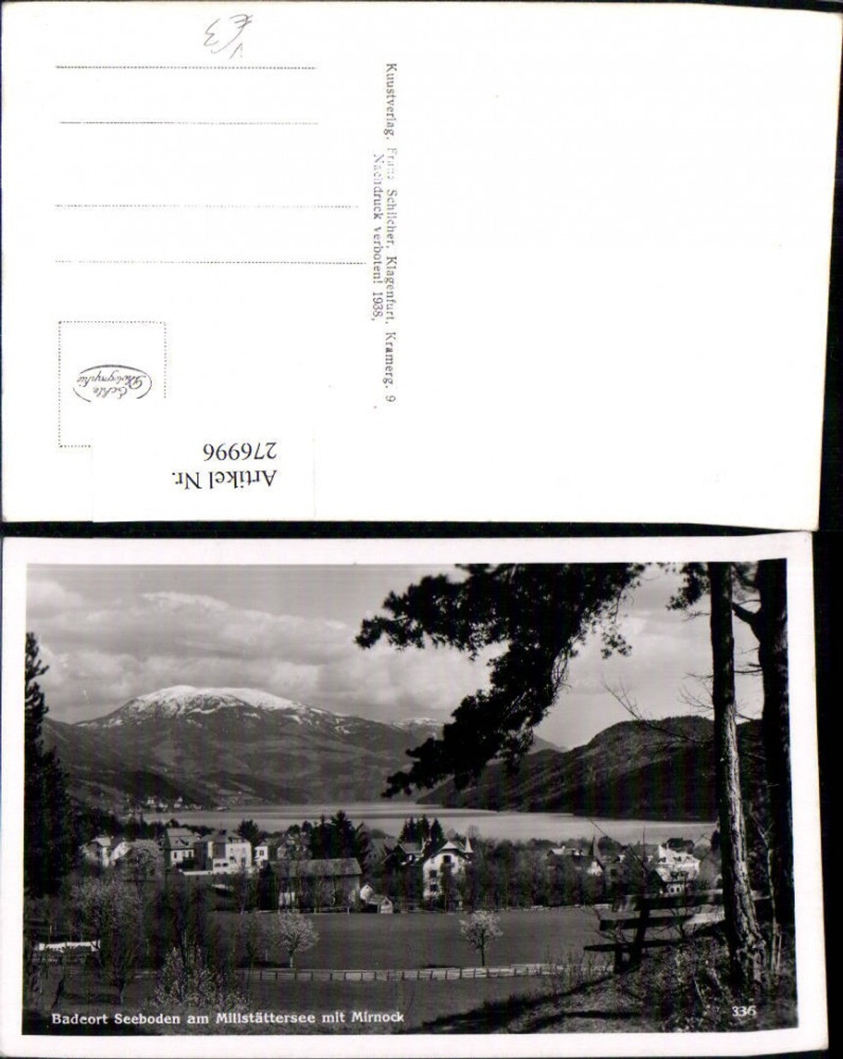276996,Seeboden am Millstättersee Teilansicht m. Mirnock pub Franz Schilcher 336