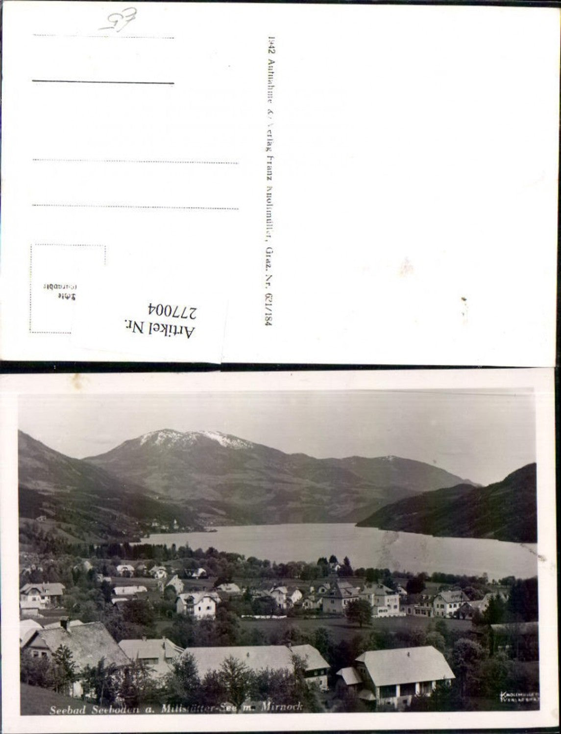 277004,Seeboden am Millstättersee Teilansicht m. Mirnock