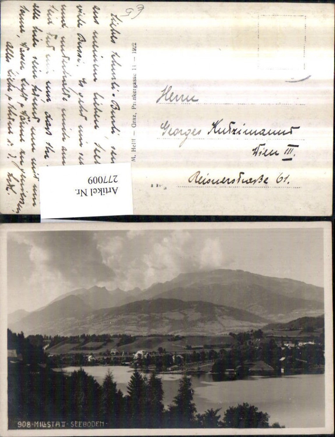 277009,Millstatt Seeboden Bergkulisse
