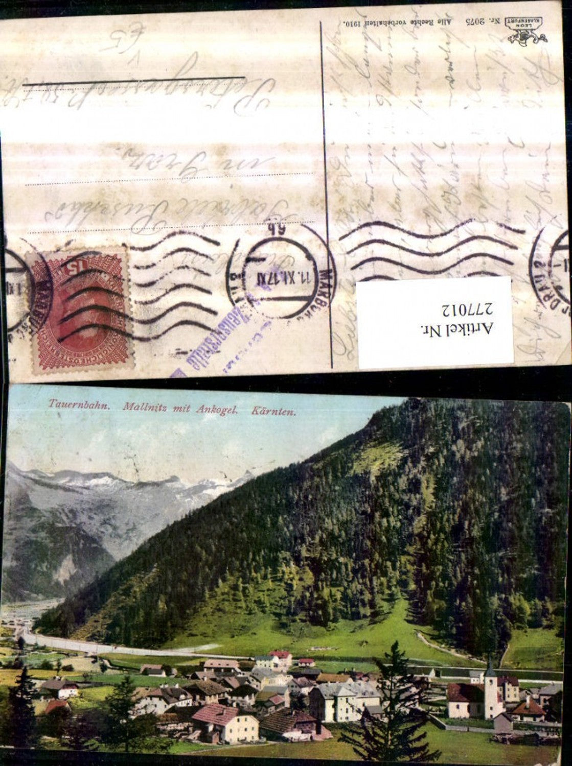 277012,Mallnitz Totale m. Ankogel pub Leon Klagenfurt 2075