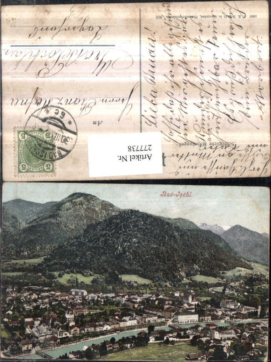 277738,Bad Ischl Totale pub F. E. Brandt 855