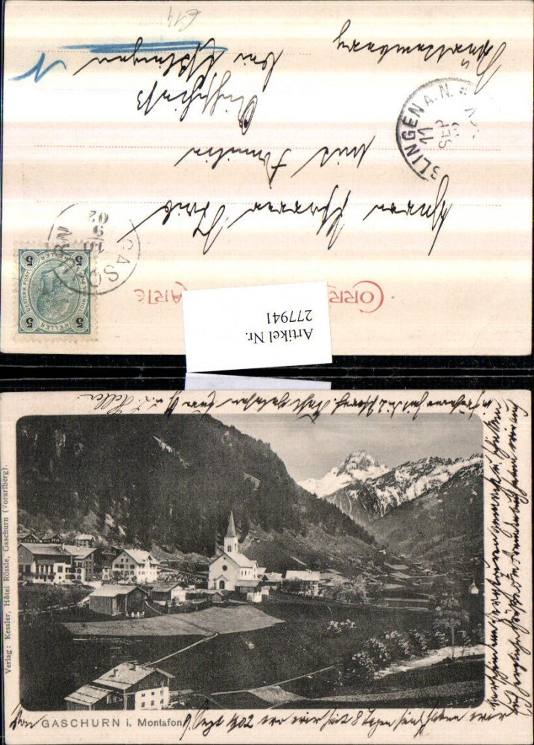 Alte Ansichtskarte – Old Postcard