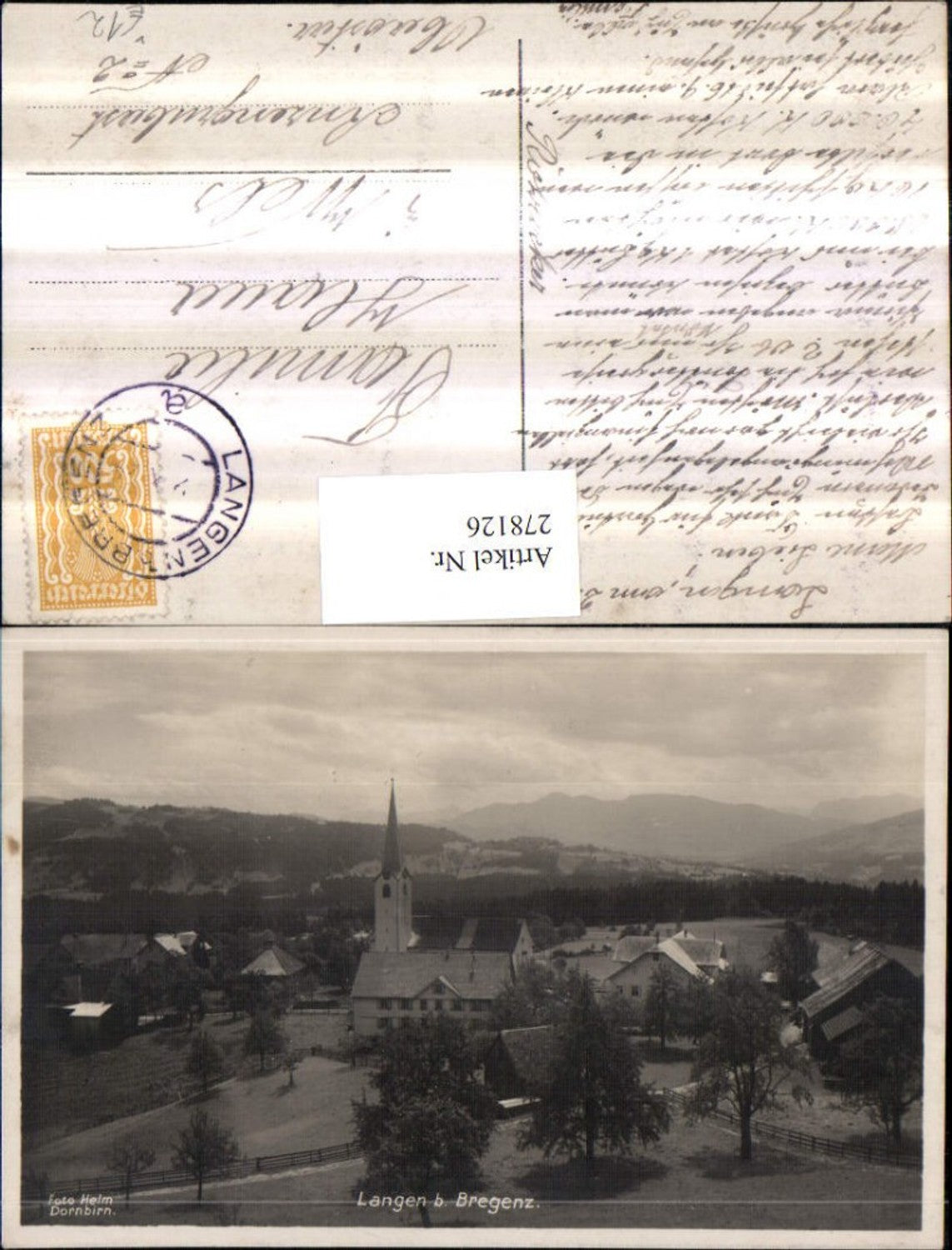 Alte Ansichtskarte – Old Postcard