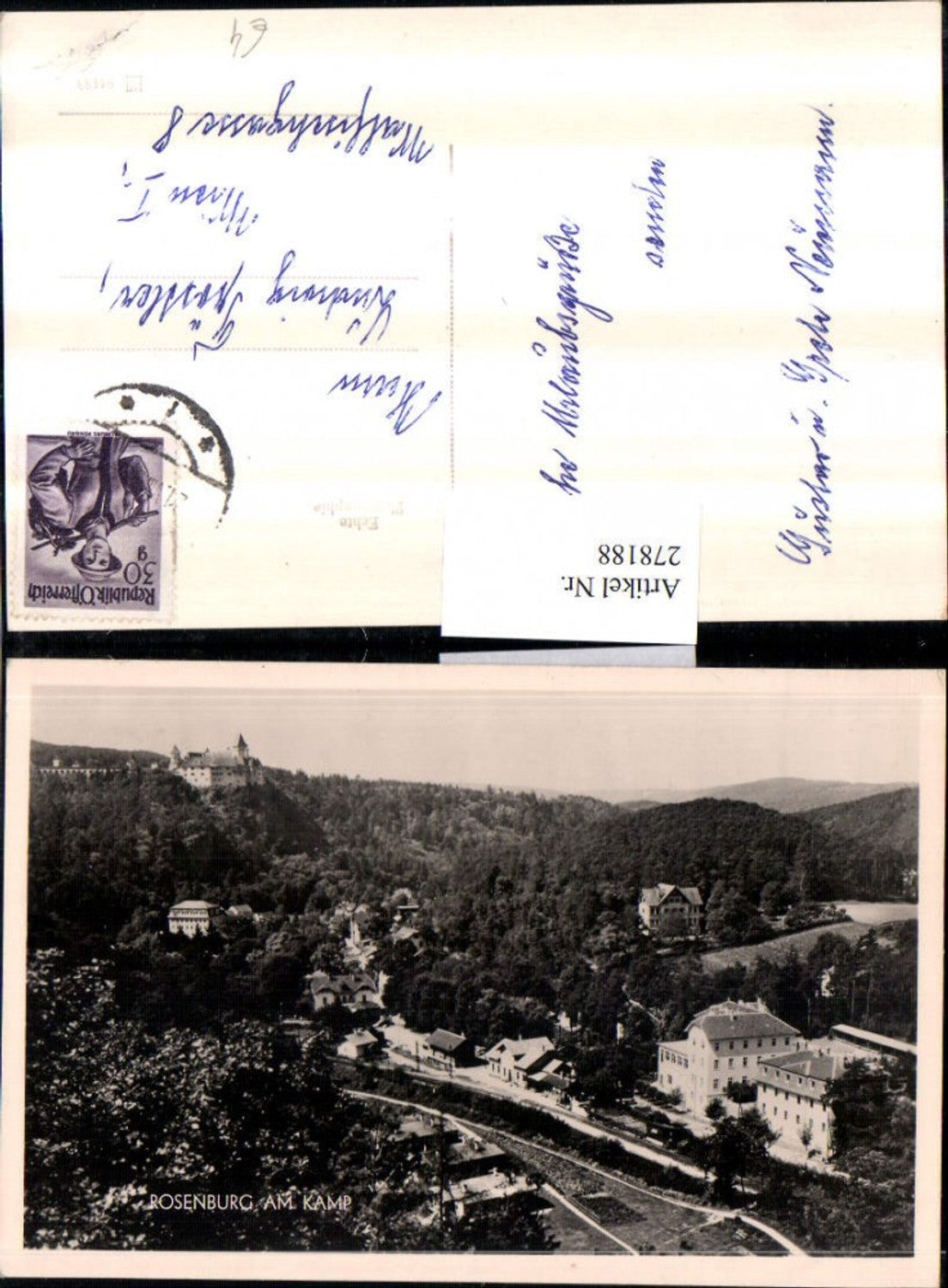 278188,Rosenburg am Kamp Totale m. Schloss