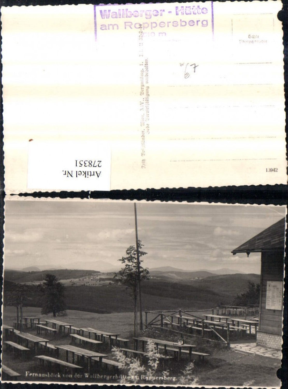 278351,Fernausblick von d. Wallbergerhütte am Roppersberg b. Wolfsgraben