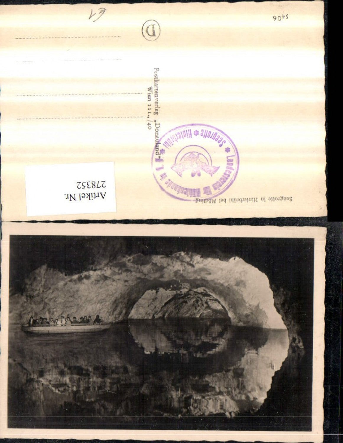 278352,Seegrotte in Hinterbrühl b. Mödling