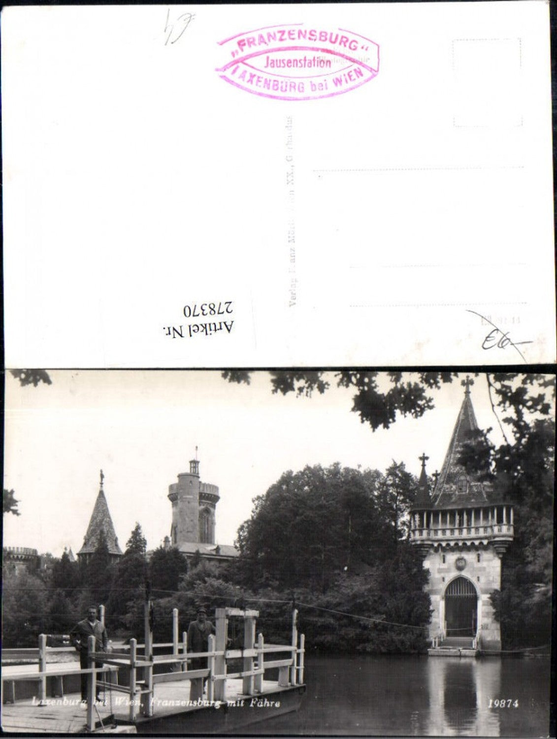 278370,Laxenburg b. Mödling Franzensburg m. Fähre