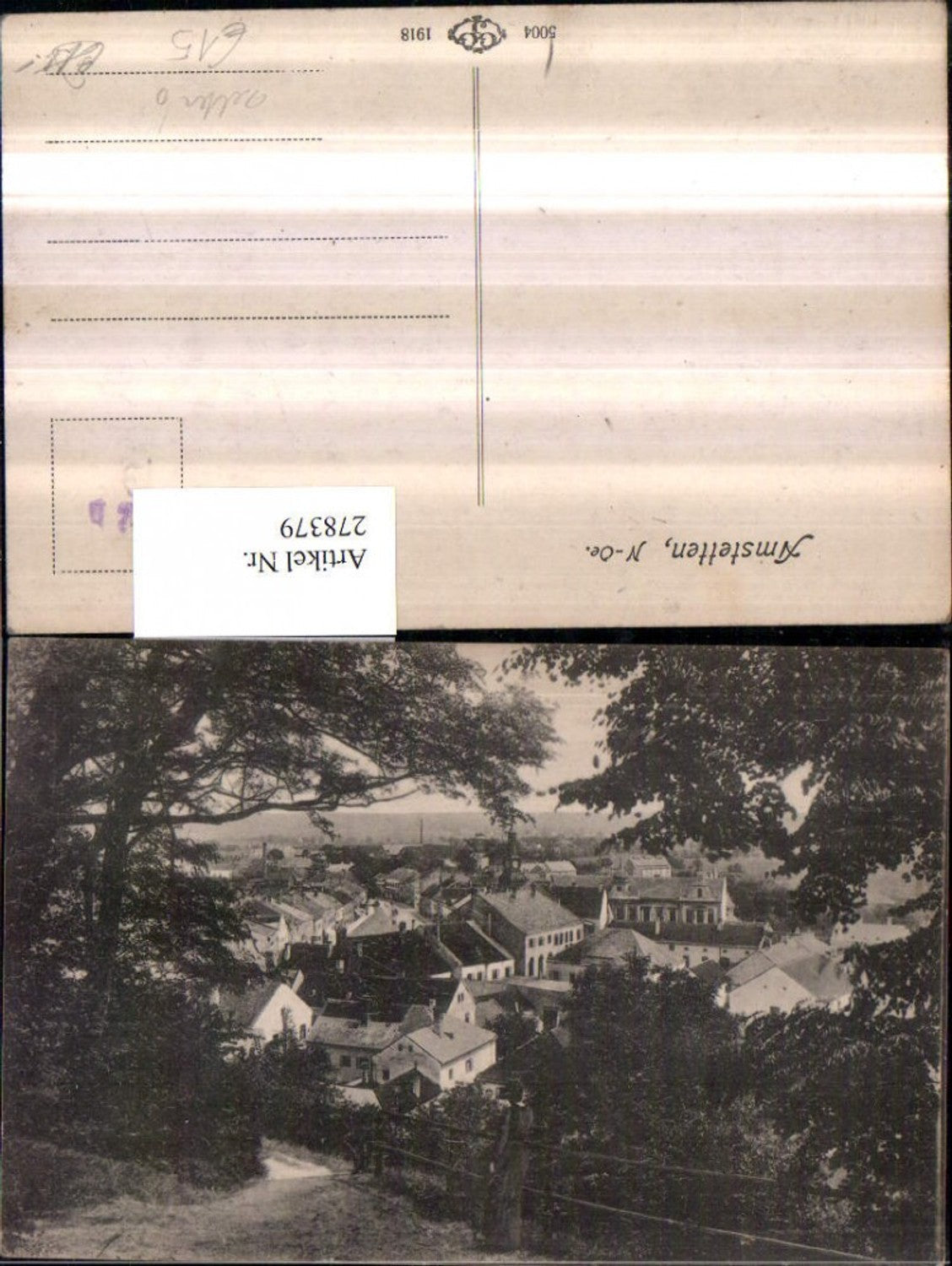 278379,Seltene AK Amstetten Teilansicht Wegpartie