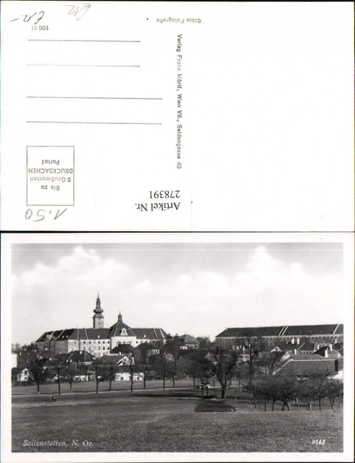 278391,Seitenstetten Teilansicht m. Stift