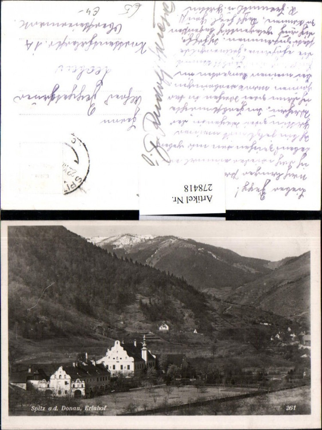 278418,Spitz an d. Donau Erlahof Bergkulisse