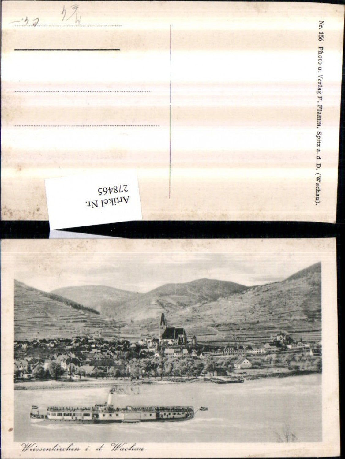 278465,Weißenkirchen in d. Wachau Totale Dampfer