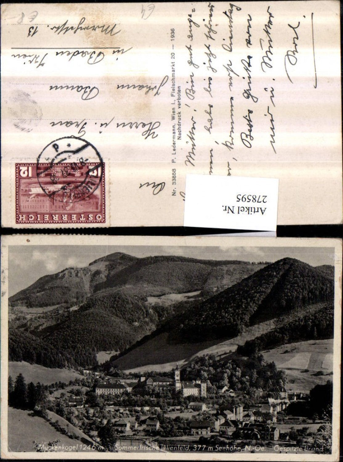 278595,Lilienfeld Totale m. Muckenkogel u. Gespitzte Brand