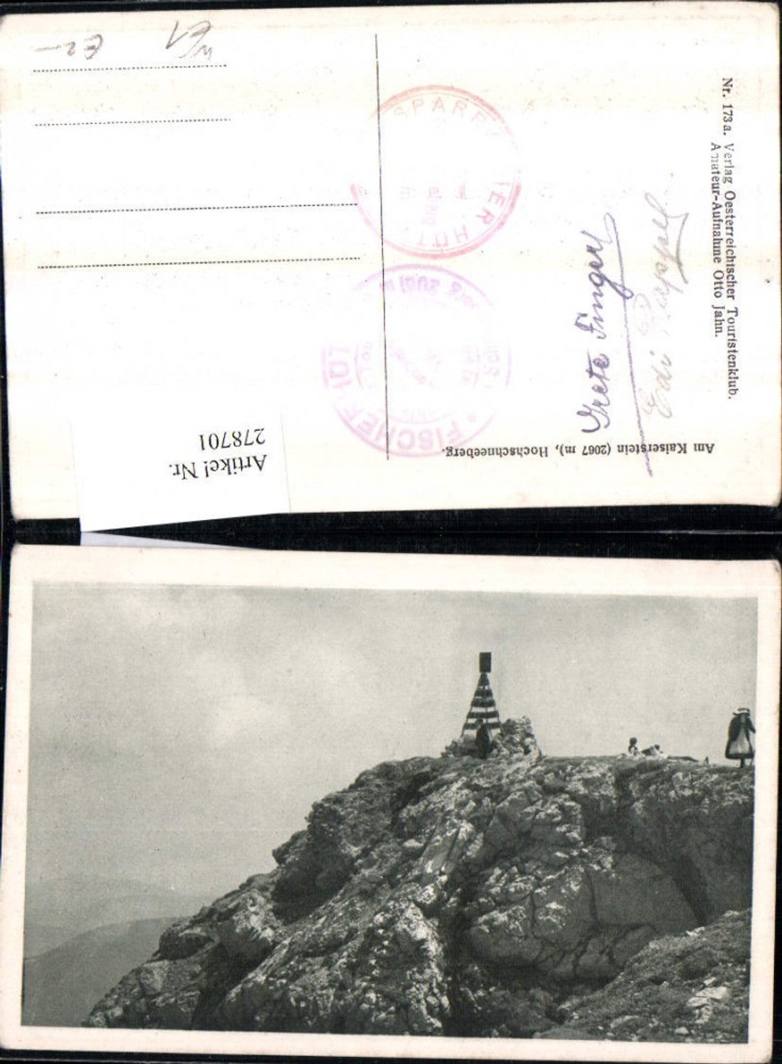 278701,Am Kaiserstein Hochschneeberg b. Puchberg