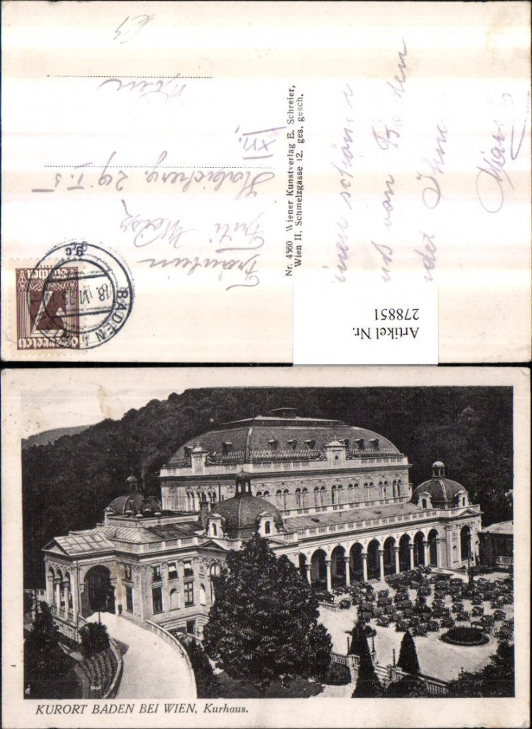 278851,Baden b. Wien Kurhaus