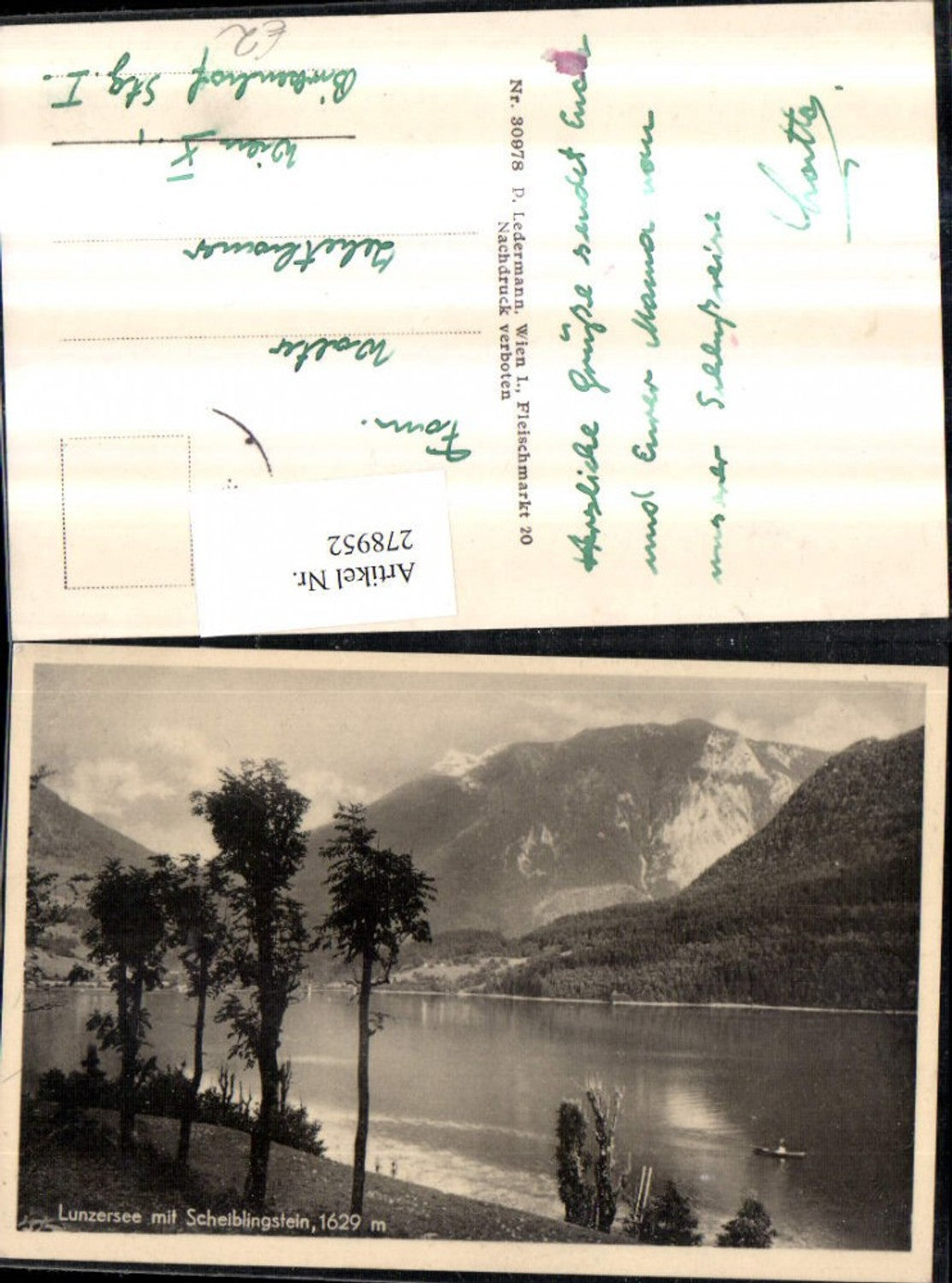 278952,Lunzersee See b. Lunz m. Scheiblingstein Bergkulisse