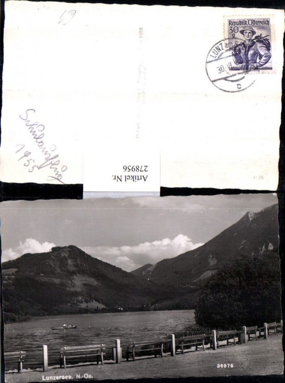 278956,Lunzersee b. Lunz Partie Bergkulisse