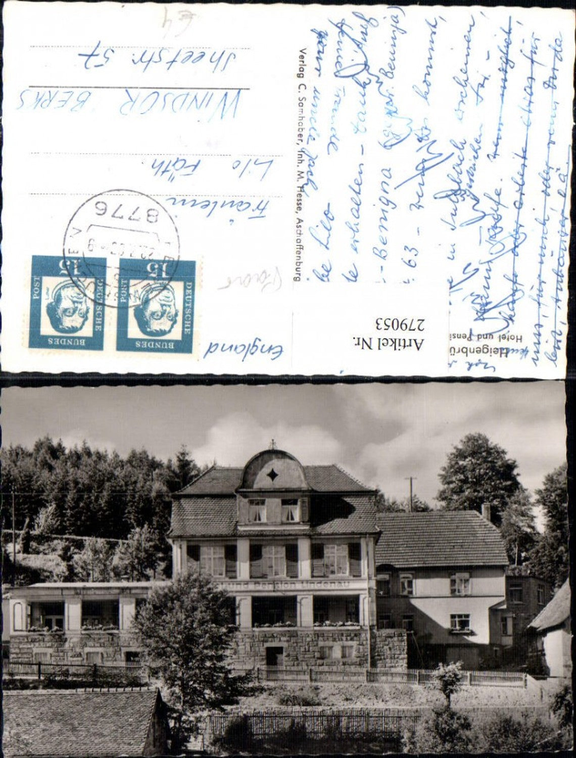 279053,Heigenbrücken im Spessart Hotel und Pension Lindenau
