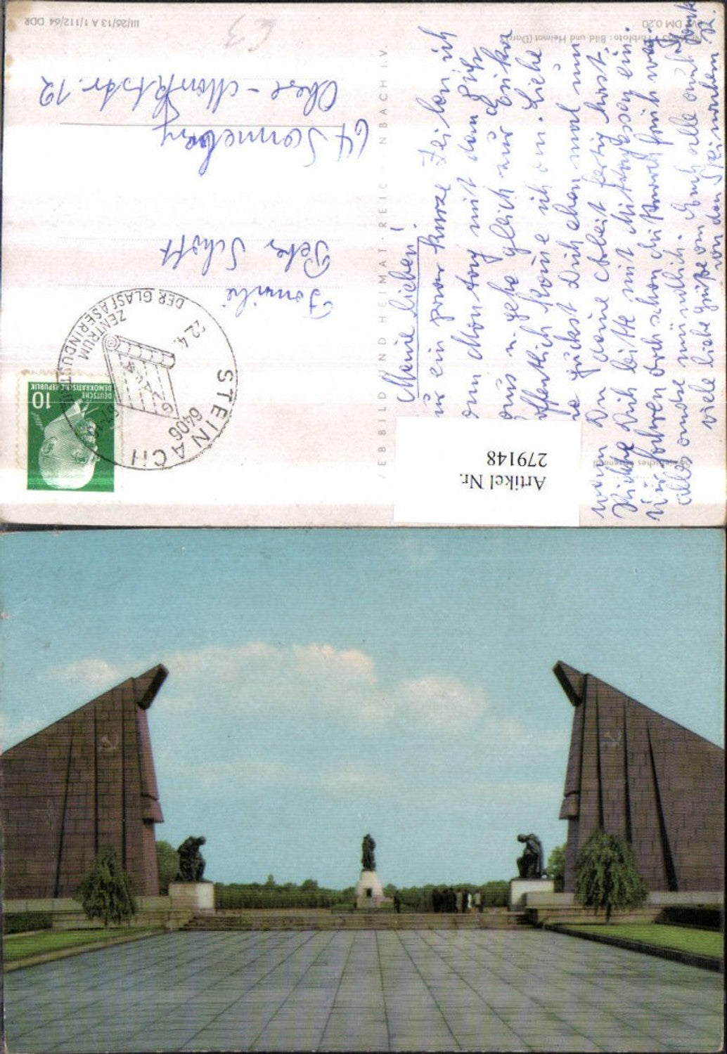 279148,Berlin Treptow Sowjetisches Ehrenmal Denkmal pub VEB