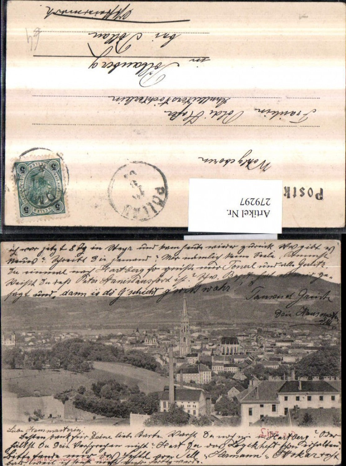 279297,Linz an d. Donau Totale pub Stengel & Co 3705