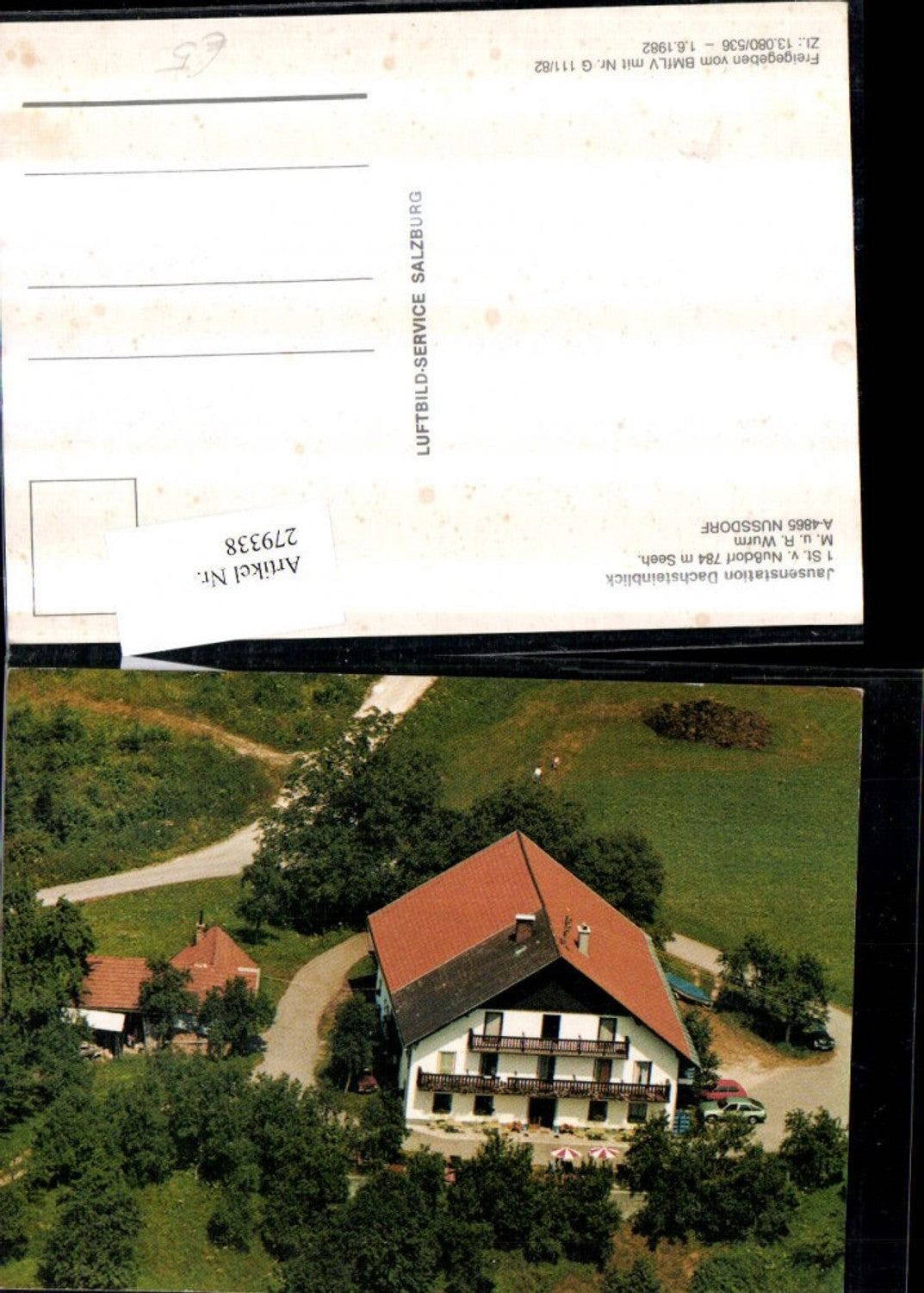 279338,Nussdorf Nußdorf Jausenstation Dachsteinblick Fliegeraufnahme
