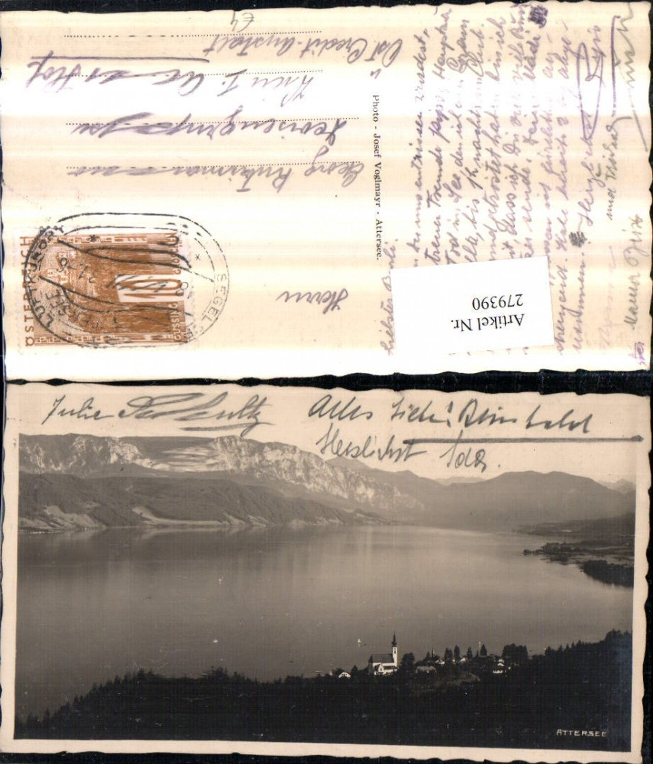 279390,Attersee Totale Bergkulisse