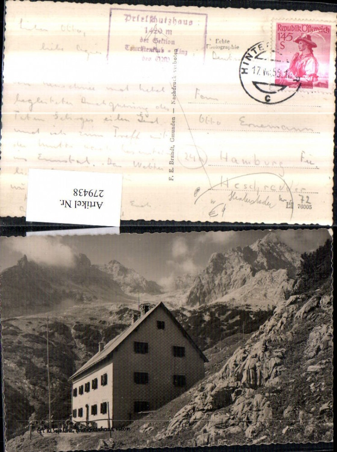 279438,Prielschutzhaus Berghütte Bergkulisse b. Hinterstoder