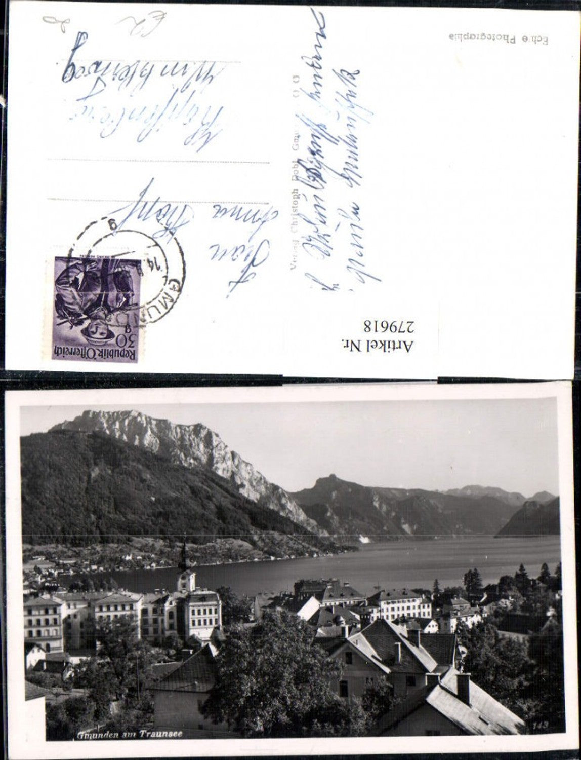 279618,Gmunden am Traunsee Totale Bergkulisse