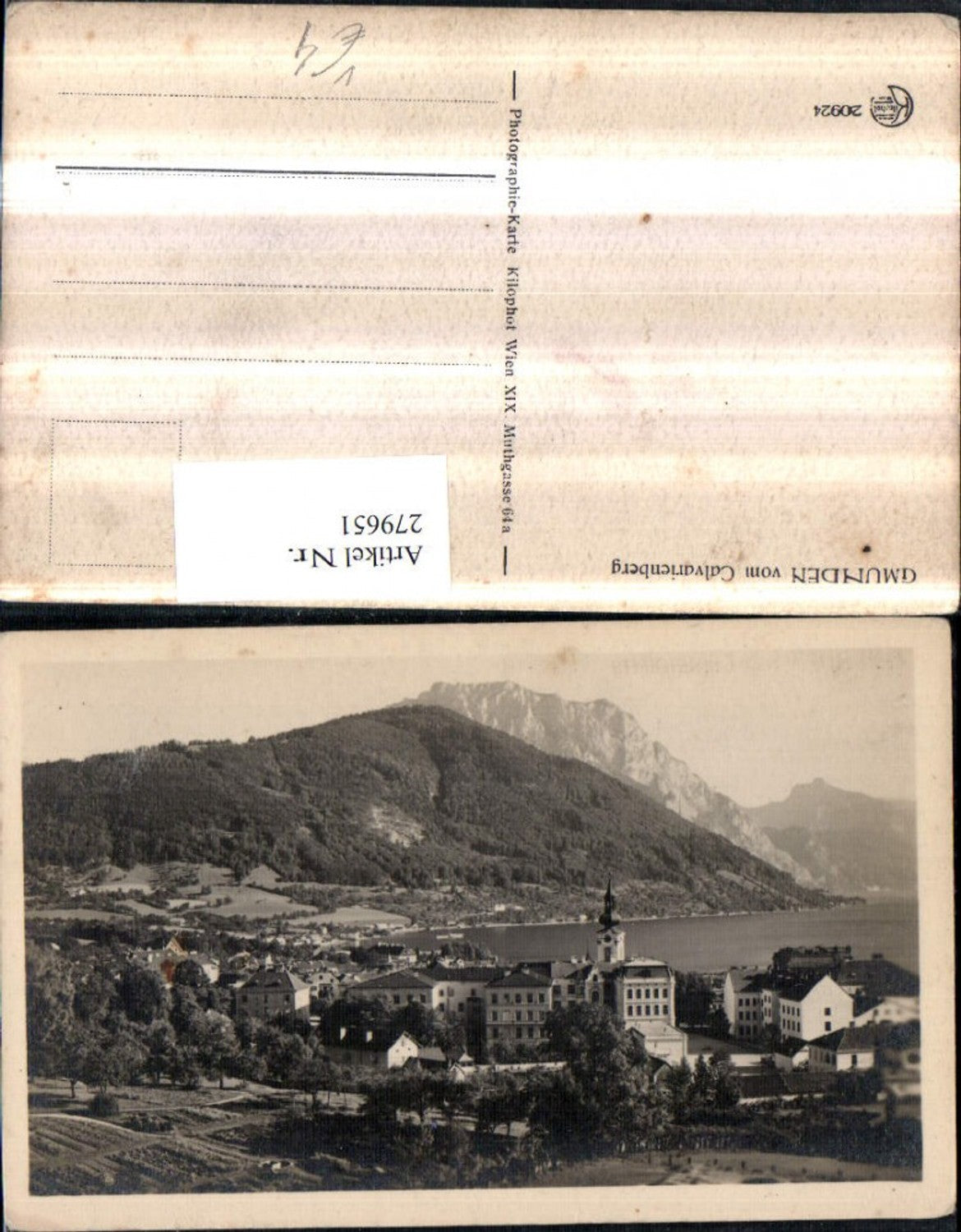 279651,Gmunden Totale vom Kalvarienberg Bergkulisse pub Kilophot 20924