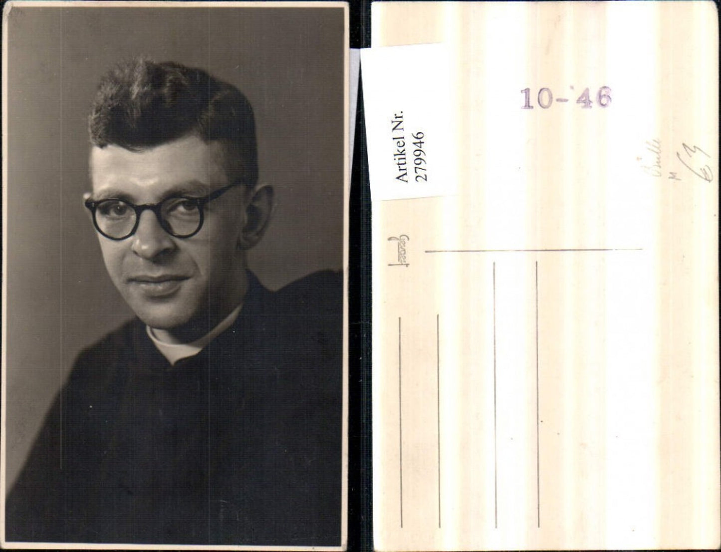 279946,Foto AK Mann m. Brille Portrait