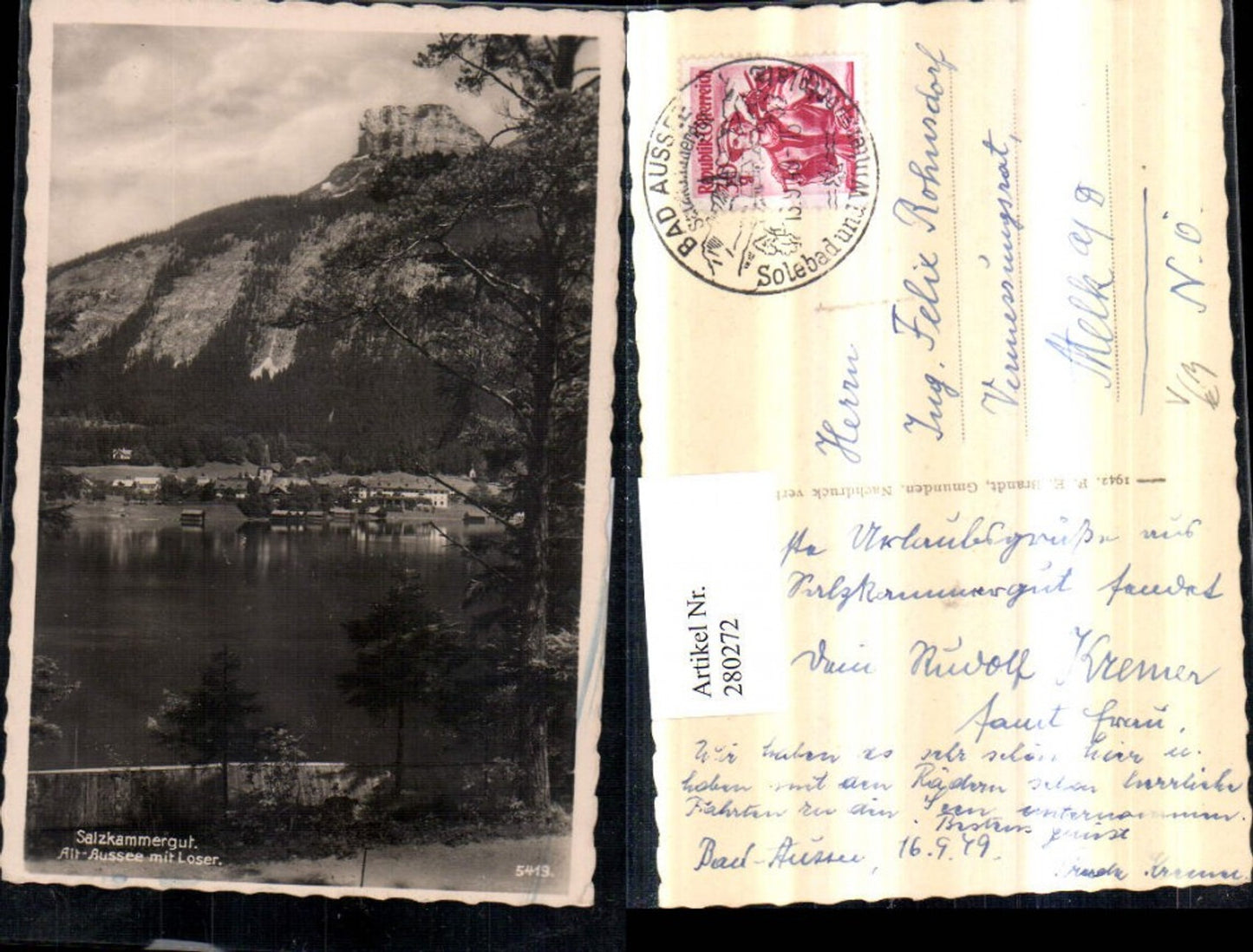 Alte Ansichtskarte – Old Postcard