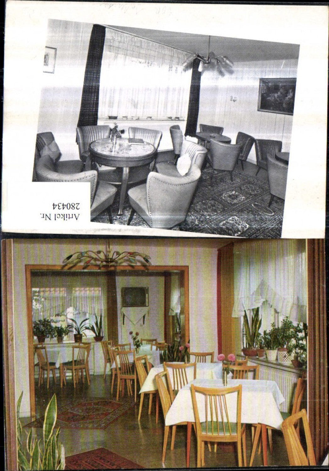 280434,DDR Interieur Gasthaus Wirtshaus Innenansicht Mehrbildkarte