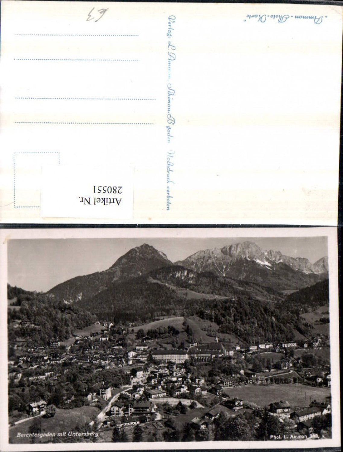 280551,Berchtesgaden Totale m. Untersberg Bergkulisse