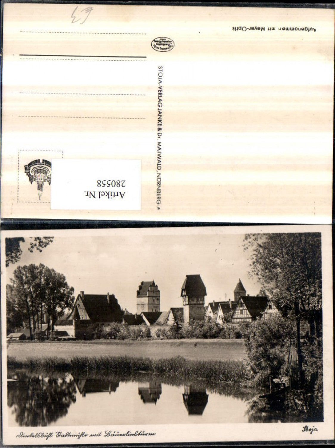 280558,Dinkelsbühl Stadtmühle Bäuerlinsturm Türme
