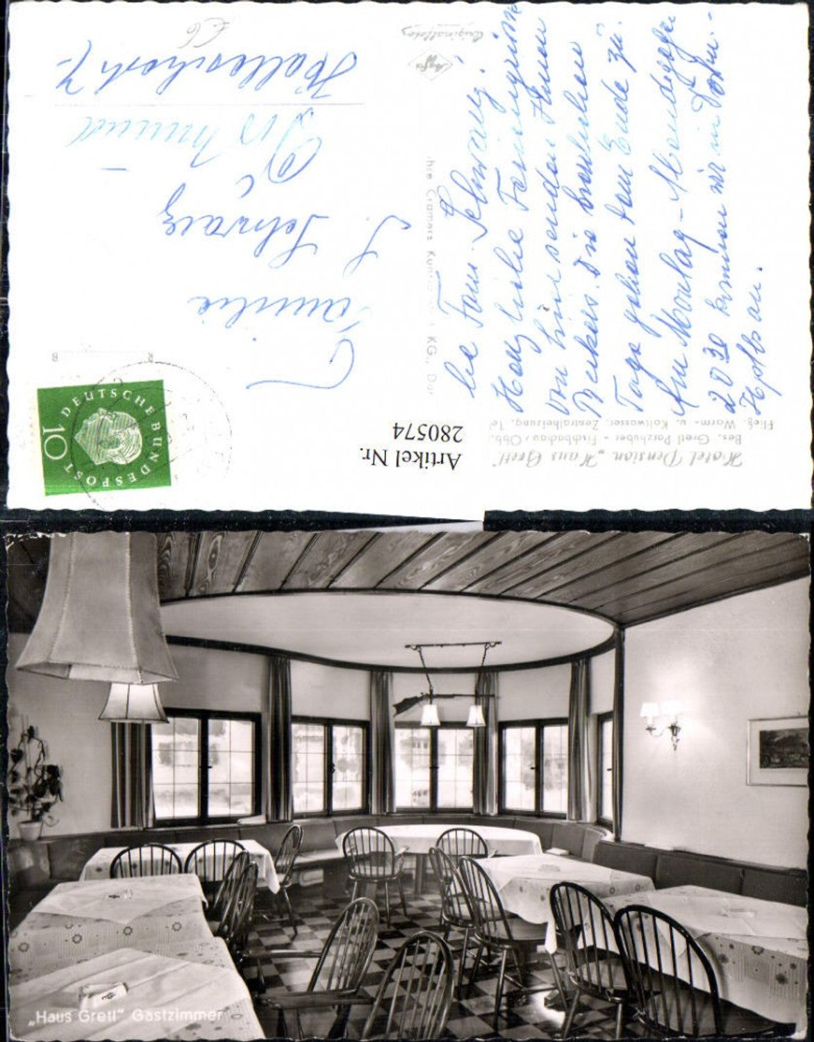 280574, Fischbachau Hotel Pension Haus Gretl Dining room interior view