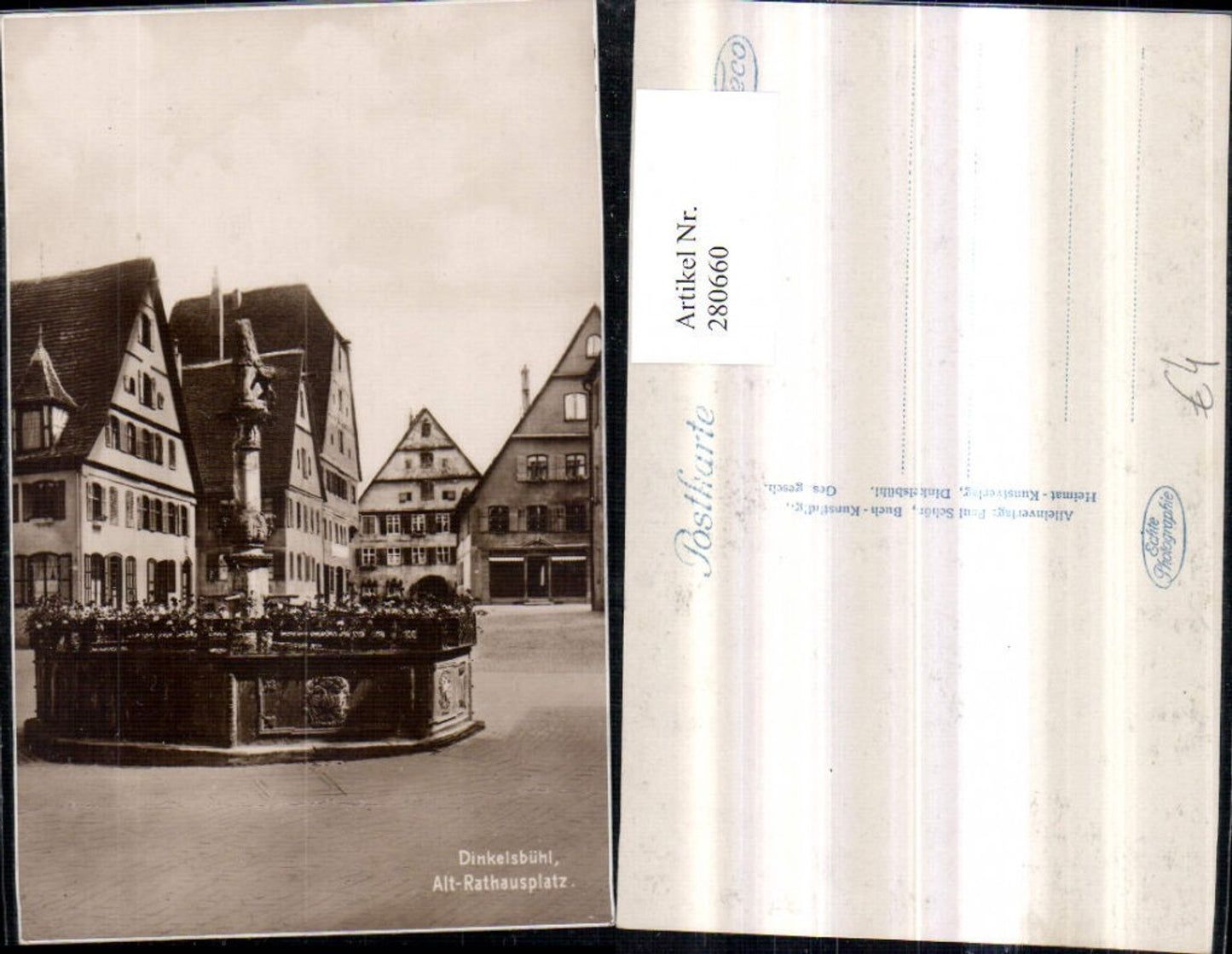 280660,Dinkelsbühl Alt-Rathausplatz Brunnen