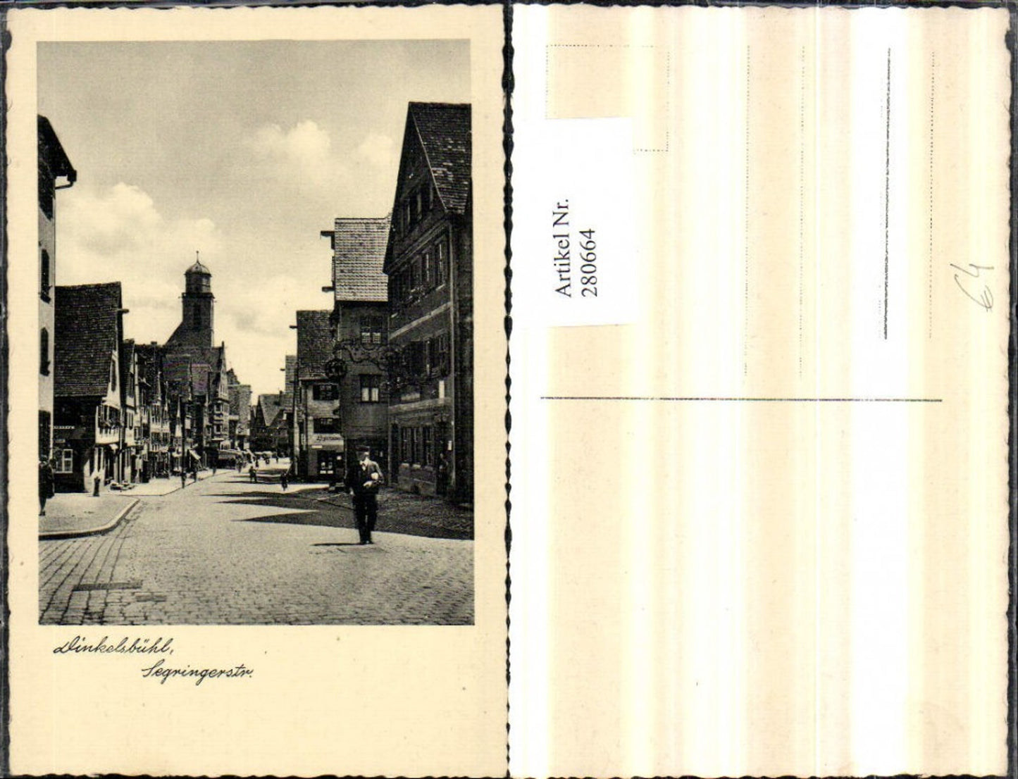 280664,Dinkelsbühl Segringerstraße Straßenansicht